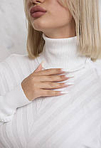 Светр жіночий із горлом оптом (46-50) Китай 188-139391, фото 3