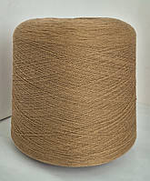 Італійська напіввовна в бобінах 50/50 БЕЖ нитки пряжа для в"язання