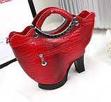 Модна сумочка туфля. Дизайнерська жіноча сумка, фото 3