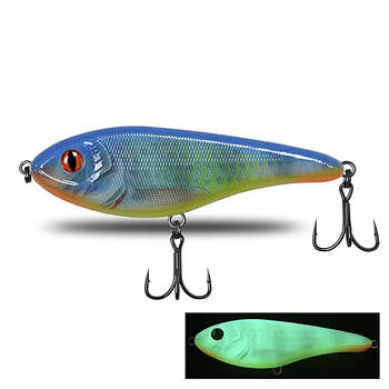 Воблер VtaVta Джерк-бейт (JerkBait) Luminous 120mm-50g-SS колір O