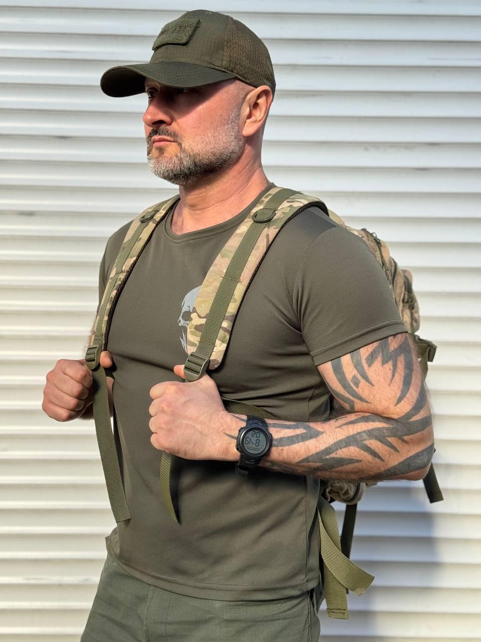 Тактичний рюкзак 40 л, мультикам, фото 1