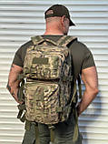 Тактичний рюкзак 40 л, мультикам, фото 2