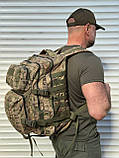 Тактичний рюкзак 40 л, мультикам, фото 4