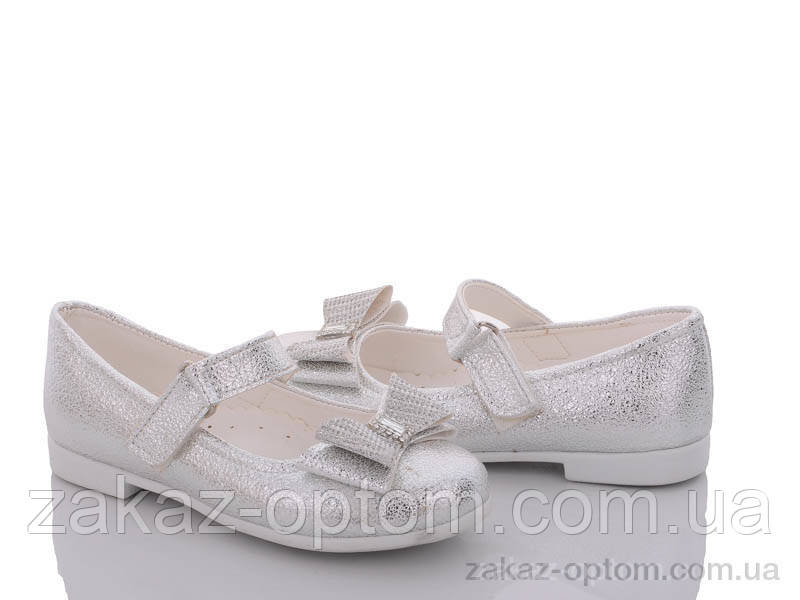 Туфлі дитячі весна-осінь (8 пар р.26-30) Туреччина 0061 срібло