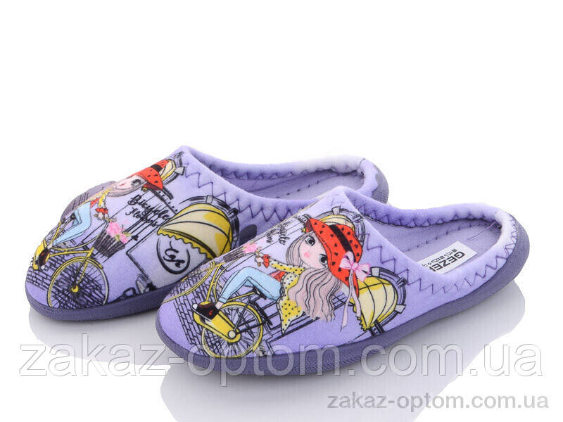 Тапки дитячі весна-осінь (6 пар р.27-29) J012-1 violet