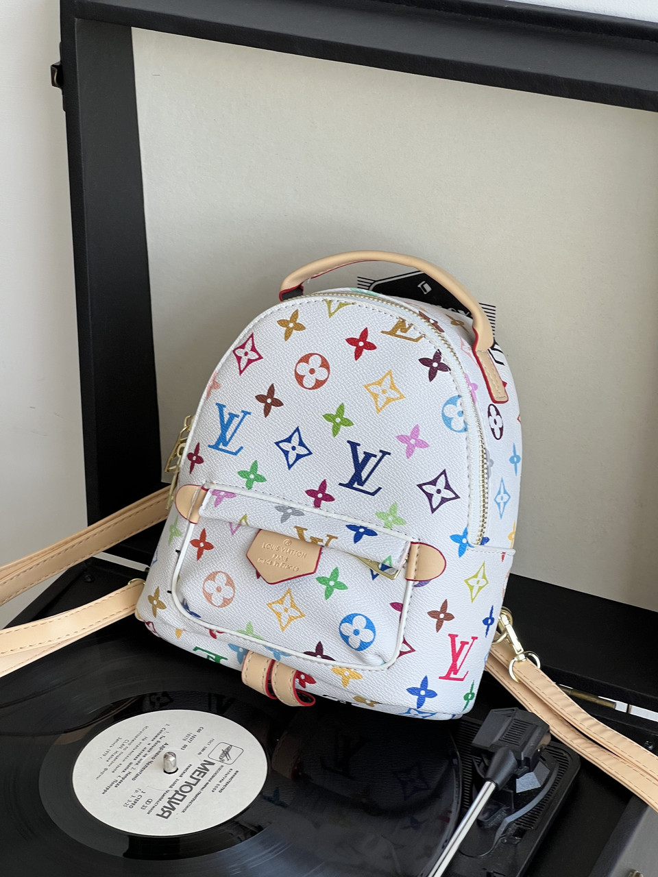 Рюкзак Louis Vuitton Palm Springs Mini білий монограм, фото 1