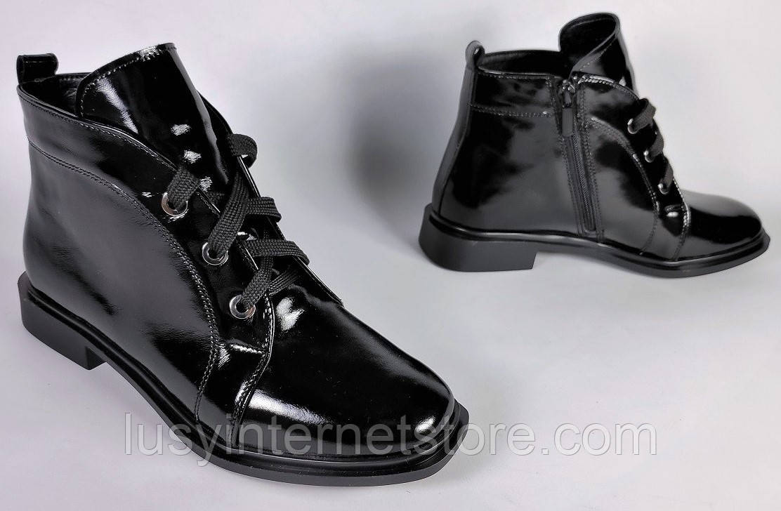 Черевики шкіряні жіночі демісезонні від виробника модель ЛО26-75, фото 1