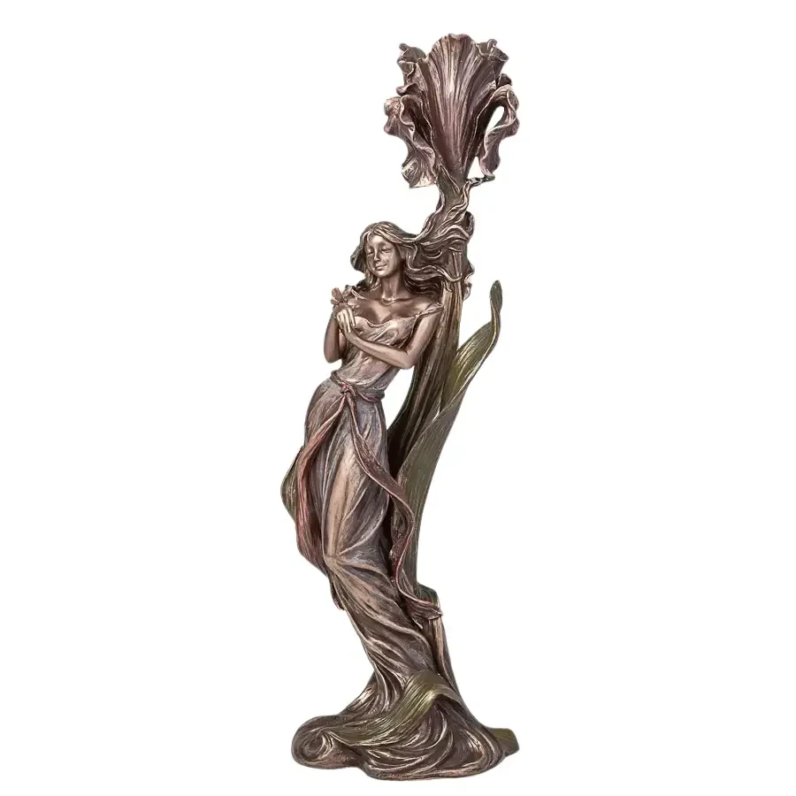 Підсвічник статуетка Veronese Дівчина з метеликом 36 см 10280 фігурка веронезе VE