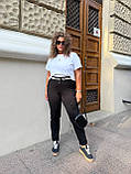 Штани жіночі з декоративним поясом гурт роздріб дроп 9710, фото 7
