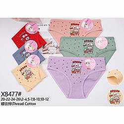 Дитячі трусики в рубчик "Зайчик" Розміри: 2-4, 5-7, 8-10, 10-12 років (14759)