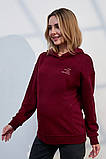Худі для вагітних та годування Blake SW-35.011 бордовий, фото 4