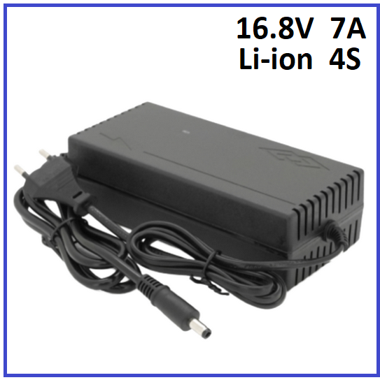 Зарядний пристрій Vicom для Li-Ion 16.8V 4S до 7A штекер 5.5х2.5, фото 1