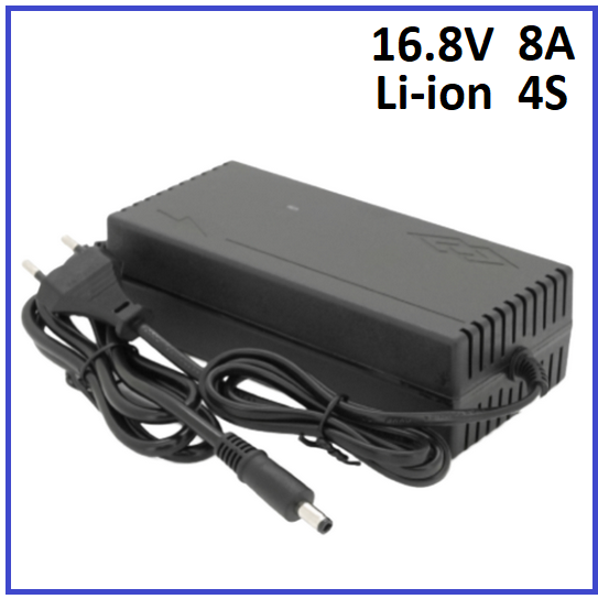 Зарядний пристрій Vicom для Li-Ion 16.8V 4S до 8A штекер 5.5х2.5, фото 1