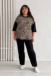 Костюм двійка великих розмірів для відпочинку, прогулянок і подорожей