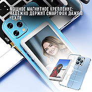 Магнітний селфі-екран 4 дюйми з динаміками для телефону X40 150х60х10 мм, фото 7