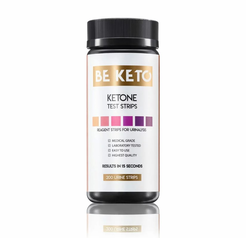 BeKeto Ketone Test Strips / Тест-смужки на кетони 200 шт.