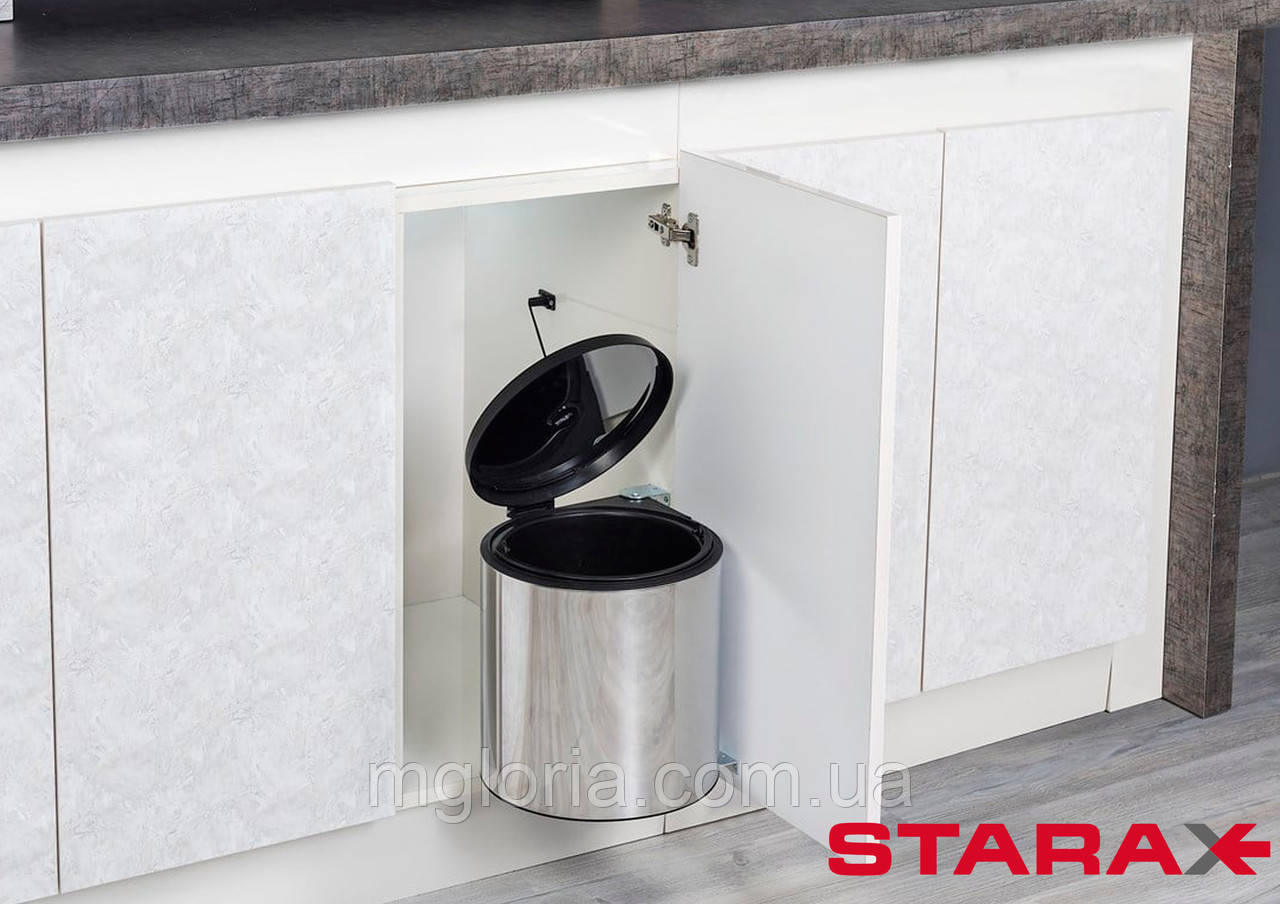 Відро для сміття Starax хром S-2251