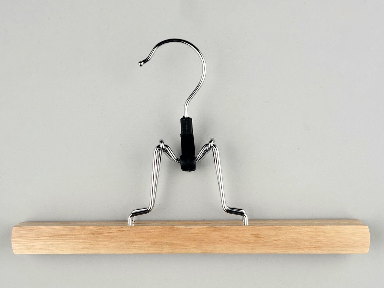 Довжина 25 см. Плічка вішалки тремпеля дерев'яні кліпса для штанів, фото 1