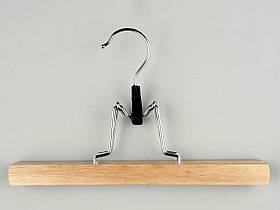 Довжина 25 см. Плічка вішалки тремпеля дерев'яні кліпса для штанів