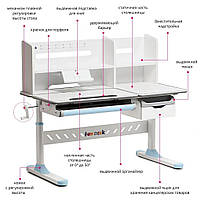 Парта FunDesk (1+1+1) (FIORE II BLUE), фото 6
