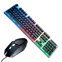 Клавіатура дротова Hoco GM18 + миша (з RGB)