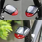 LED ліхтарик задній для велосипеда акумуляторний із сонячною панельюкою