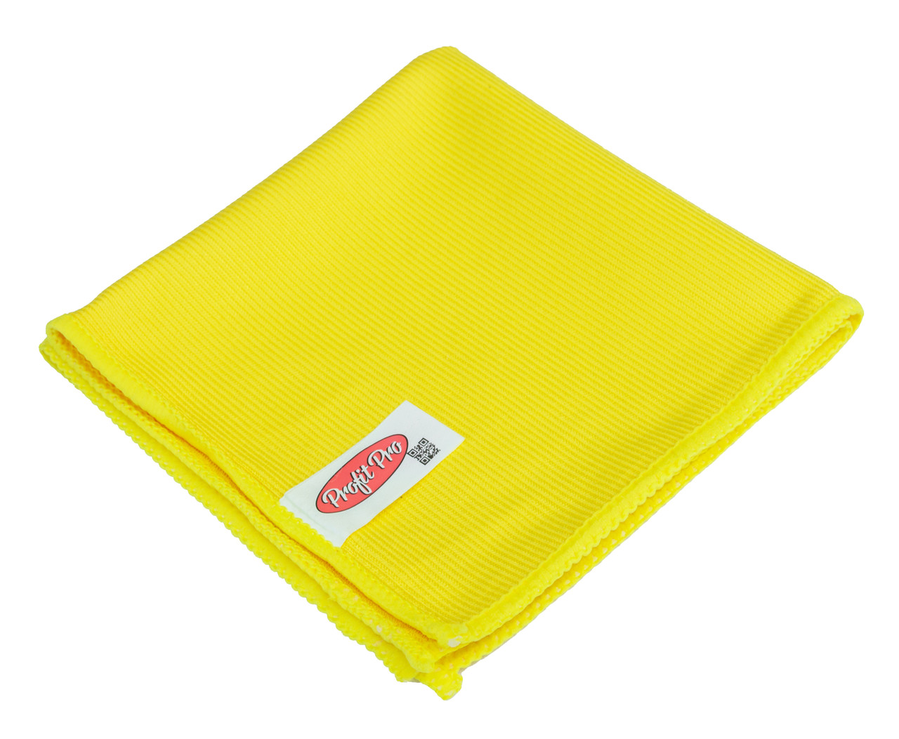 Серветка мікрофібра для скла без упаковки 30х30 см щільність 250 гр/м² жовта (PROFIT), фото 1