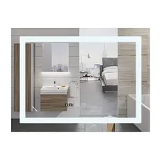 Дзеркало Mixxus Warm MR02-120x80 (годинник, LED-підсвічування, антизапотівання)