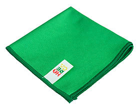 Салфетка микрофибра для стекла без упаковки 30х30 см щільність 250 гр/м² зелёная (PROFIT)