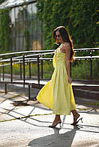 Легка льняна повсякденна жіноча сукня на літо Smf9458, фото 2