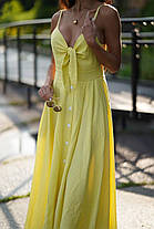 Легка льняна повсякденна жіноча сукня на літо Smf9458, фото 4