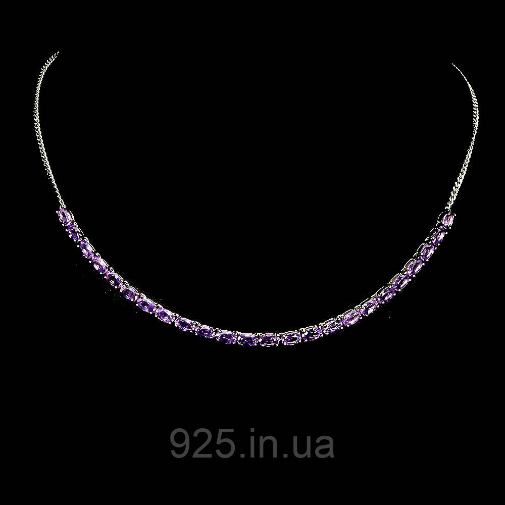 Кольє. Натуральний аметист. Срібло 925., фото 1