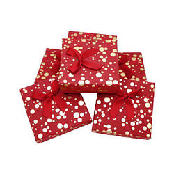 Коробка для набору Золотий горох червоний