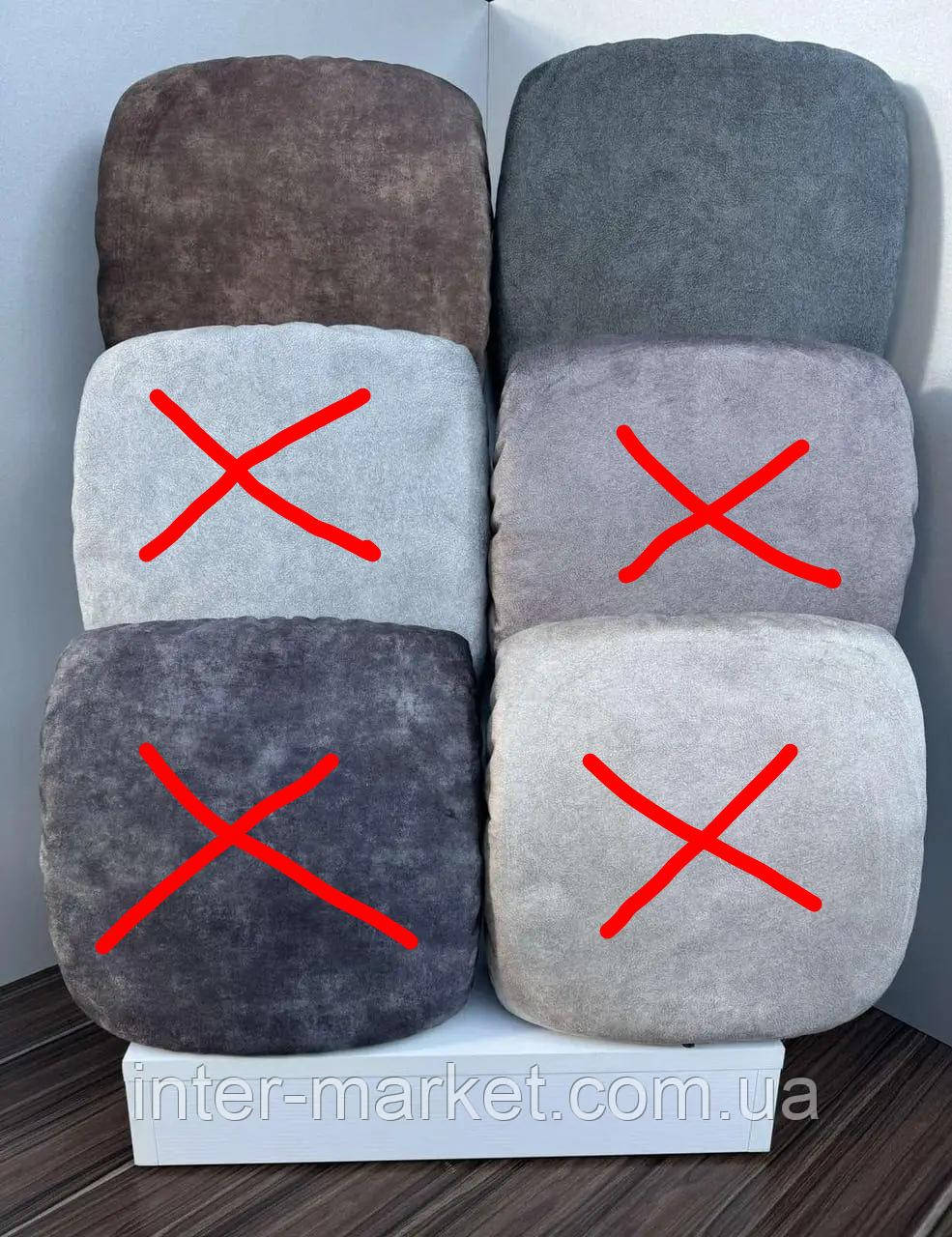 Чохли на табуретки комплект 4 шт на гумці (сидіння на табурет, стілець), фото 1