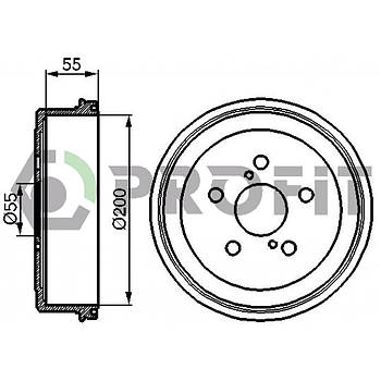 Гальмівний барабан Profit 5020-0085
