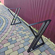 Садовий стіл ЛОФТ боковини 2шт. з перемичкою 1.50м