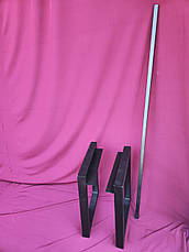 Опори для лавки LOFT. Садові боковини "П" 2 шт. + перемичка 120см, фото 3