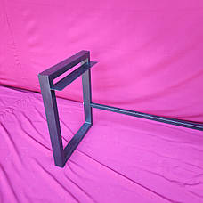 Опори для лавки LOFT. Садові боковини "П" 2 шт. + перемичка 120см, фото 5