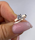 Срібна жіноча каблучка кільце з камнем, фото 2