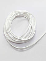 Шнур замшевий білий 3мм (3 метри)