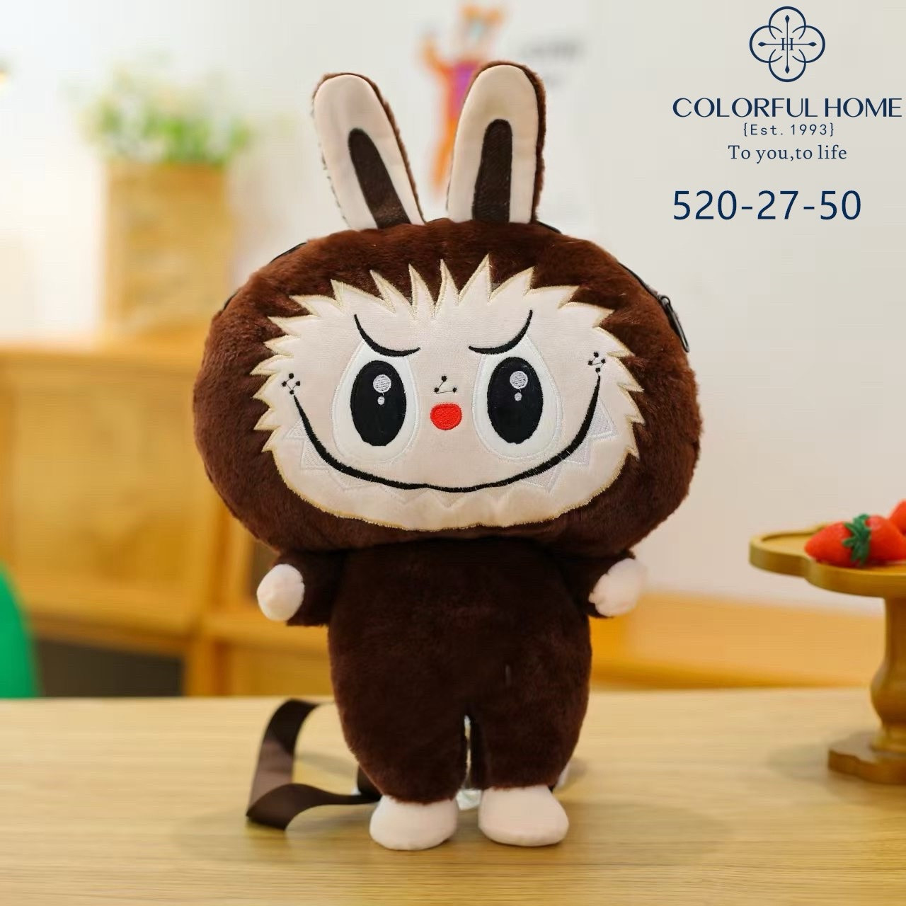 Лабубу м'яка іграшка рюкзак, фото 1