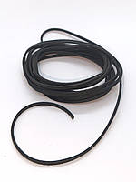Шнур замшевий чорний 3мм (3метри)