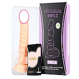 Фалоімітатор реаліст на присосці 18 см, Ділдо з мошонкою вагінальний стимулятор, інтимні іграшки для жінок, фото 2