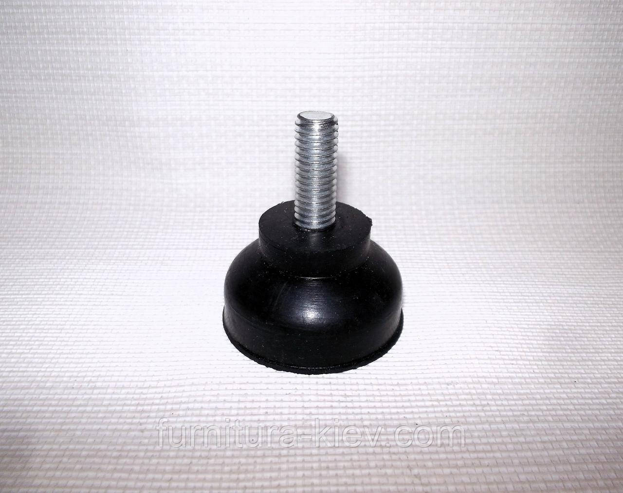 Ніжка меблева гумова М8 х 20 мм х 35 мм, фото 1