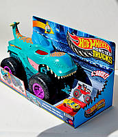 Машинка 34 см Hot Wheels Monster Trucks Car Chompin Mega Wrex Мега Врекс Автовоз Монстр тракі динозавр