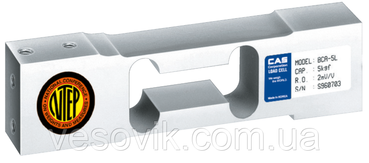 Тензодатчик CAS BCA-100L 100кг 150х25х40мм, фото 1