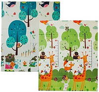 Дитячий ігровий термо килимок для дитини складний двосторонній Дитячі термокилимки для повзання 180х200 см