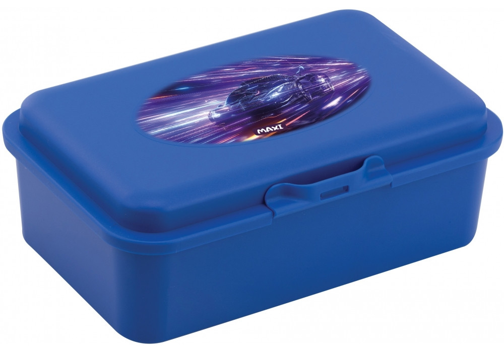 Ланч бокс пластиковий "Maxi" 750мл синій MX98124