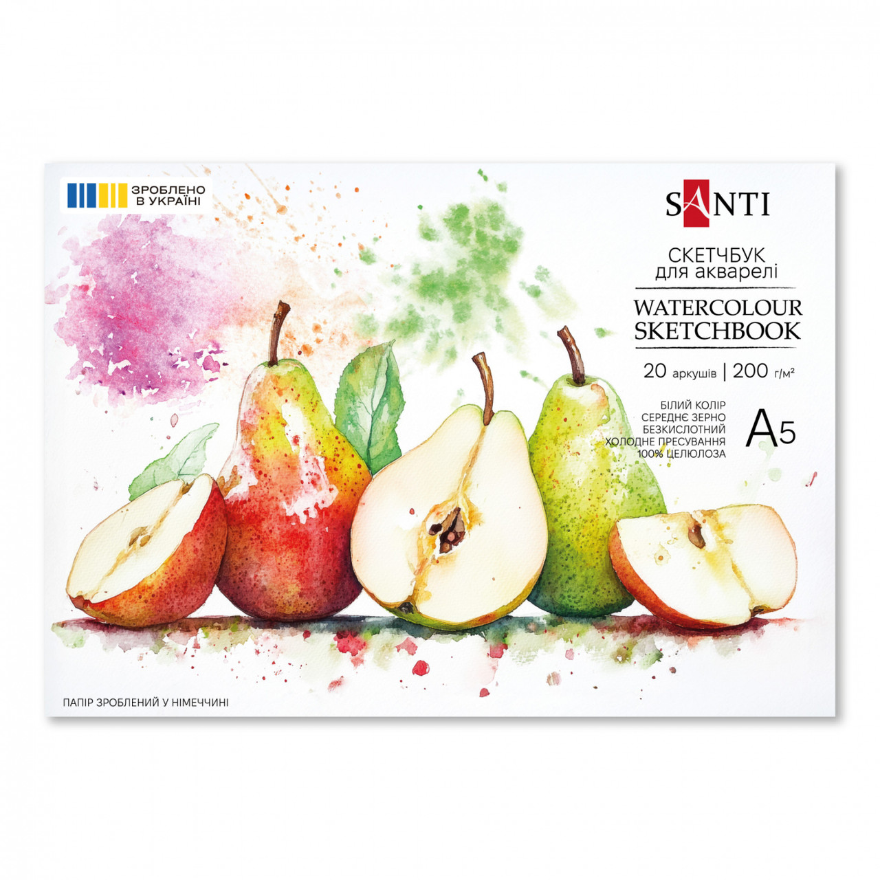 Скетчбук для акварелі 20200 А5 743294 Santi