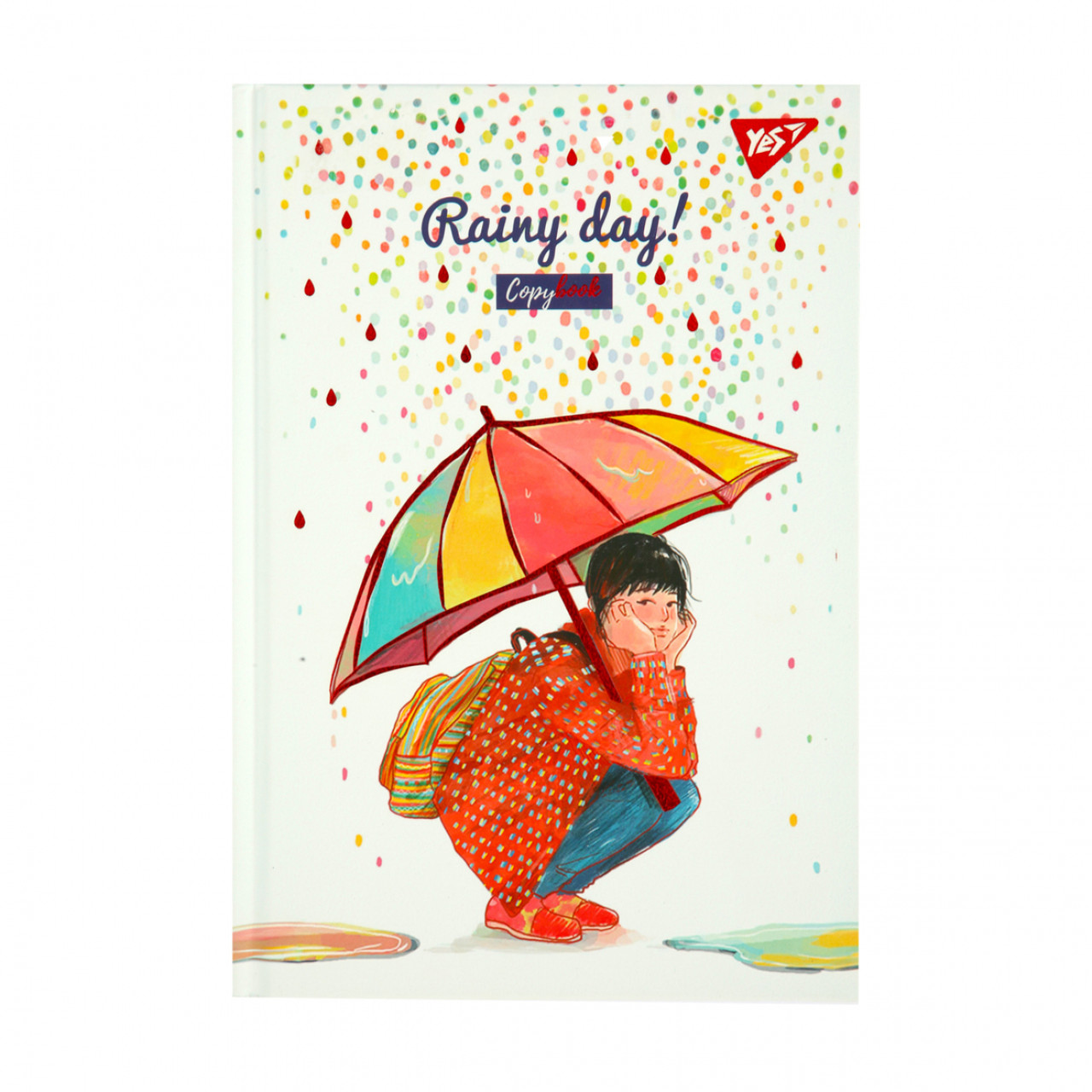 Блокнот A5 64 аркушів крапка Rainy day 7БЦ 152050 YES